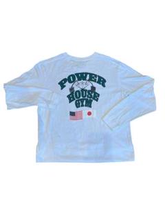 POWER HOUSE GYM 長袖カットソー ホワイト