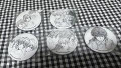 PSYCHO-PASS 浅野恭司 原画 狡噛慎也 缶バッジ 5点セット