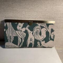 クロッチくん*ラウンドファスナー長財布*ハンドメイド*pjc*ミナペルホネン 受注製作】モノグラムクロッチくん ネコポス 本革ギャルソン長