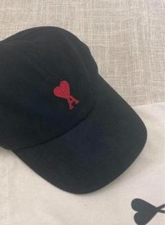 baseball cap Ami アミ エンブロイダリー キャップ ブラック