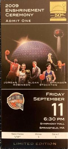 NBA50周年 殿堂入りチケット　ジョーダン、ストックトン、ロビンソンのサムネイル
