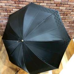 美品 CELINE セリーヌ マカダム総柄 折畳み傘 日傘 黒 レース
