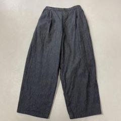 NATURAL LAUNDRY リネンコットン LCツイル　パイプドローパンツ