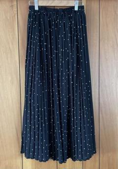 【美品】titivateティティベイト黒プリーツドットスカート