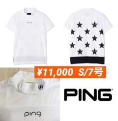 新品■11,000円【ピン　PING】 レディース　モックネックウェア S 白