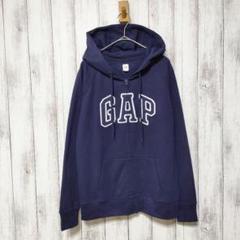 紺タグ OLD GAP 90s フリース パーカー ビッグロゴ 紺タグ OLD GAP 90s フリース パーカー ビッグロゴ - メルカリ