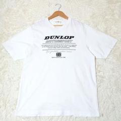 DUNLOP ダンロップモータースポーツ【L】Tシャツ 白 男女兼用 ☆美品☆