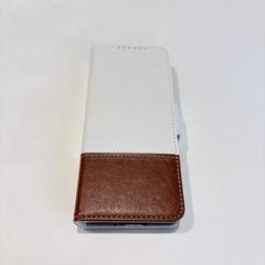 GalaxyZFold4ケース Sペンホルダー付き ホワイト ブラウン