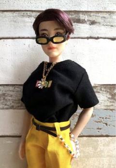 BTS ドール服　フード付チェックシャツセット　J-hope BTSマテルドール服☆チェックシャツ - メルカリ