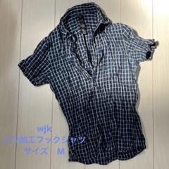 WJK ダブルジェーケー 美品！ シワ加工フックシャツ グレー サイズ2 2025年最新】wjk フックシャツの人気アイテム - メルカリ