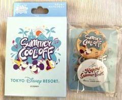 ディズニー サマークールオフ ミセスグリーンアップルコラボ　缶バッジセットミニー