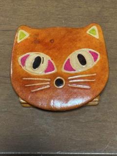 猫好きさん必見！レトロかわいい本革の小銭入れ