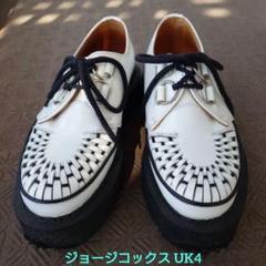 希少 George cox 音符柄ラバーソール(UK8)中古品外観美品かな、、、 ジョージコックス8961ブラックレザー×ミュージックレザー／ROCK