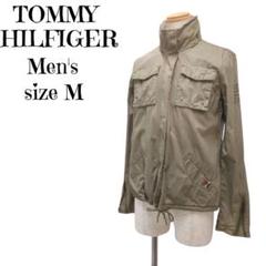 【良品】トミーヒルフィガー　メンズ　ミリタリージャケット　カーキ M