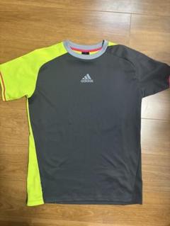 adidas 半袖Tシャツ グレー/ライム