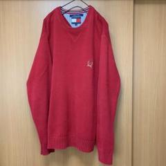 TOMMY HILFIGER ニット 90s 刺繍 ワンポイントロゴ