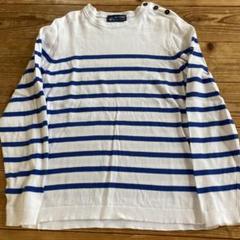 フランス製　セントジェームス　長袖tシャツ　ロンＴ　肩ボタン　ボーダーのサムネイル