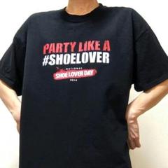 ギルダン #SHOELOVER シューラバーデイ Tシャツ ブラック黒色古着