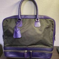 今季ブランド 超希少・美品 プラダ PRADA 値下げ! エレファントレザー バッグ:傘付き - ビジネスバッグ