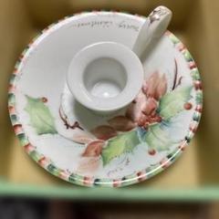 ハンドメイド　バースディキャンドルディッシュ