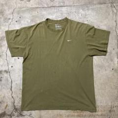 00s“ NIKE ワンポイント刺繍 カーキ スウッシュ