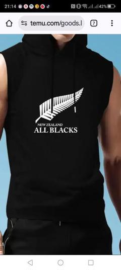 おすすめ オールブラックス アディダス タンクトップ RUGBY