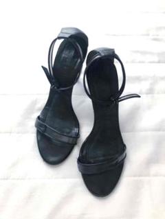 定価6.8万 VERONIQUE BRANQUINHO 異素材サンダル 黒 35