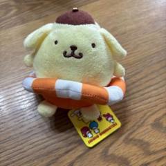 ポムポムプリン サマー マスコット 浮き輪 うきわ ぬいぐるみ