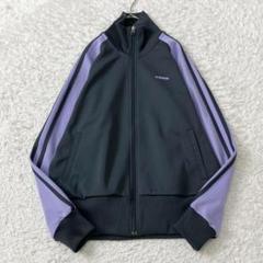 Y2K✨極美品✨アディダス トラックジャケット 大きいサイズ グレー パープル Y2K✨極美品✨アディダス トラックジャケット 大きいサイズ