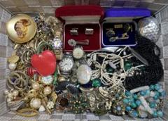 【⑱】遺品整理 ヴィンテージアクセサリーまとめ 遺品生前整理】《ヴィンテージ品アクセサリー》20点まとめ売り