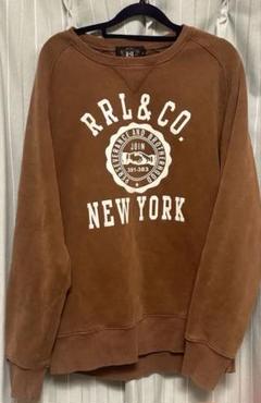 RRL スウェットシャツ　ダブルアールエル ひび割れプリント RRL スウェットシャツ ダブルアールエル ひび割れプリント