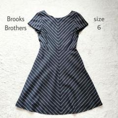 【美品】Brooks Brothers エモレ丈 Aライン ワンピース