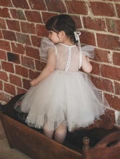 SALE backレースチュールドレス