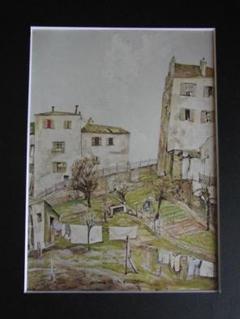 藤田嗣治、「Bievre」、希少画集の額装画、人気作品 藤田嗣治、「Bievre」、希少画集の額装画、人気作品 - メルカリ