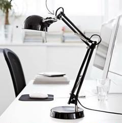 未使用品　IKEA イケア　FORSA フォルソー　デスクライト　ブラック