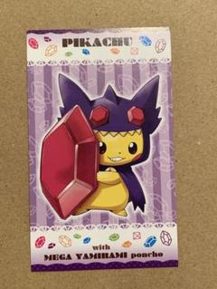 ポンチョ姿 ピカチュウ名刺 ポケモンカード メガヤミラミ 第1弾
