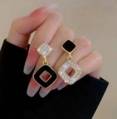 【新品未使用】アクセ　ピアス　ビジュー　高見え　韓国
