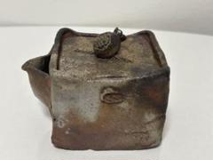 ㊼備前焼 宝瓶 登り窯 梅 うめ ウメ 4角 手びねり 急須 備前焼宝瓶 急須 宝瓶 - Sazen Tea