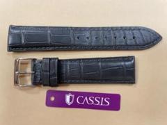 CASSIS 20ミリ グレー 時計バンド アドナラ カウチック Amazon.co.jp: CASSIS[カシス] ワニ革 時計ベルト 裏面防水