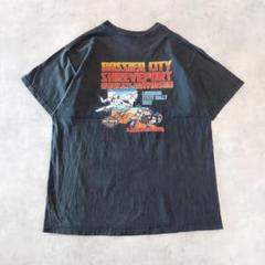ハーレーダビッドソン プリントTシャツ 00s USA製 XL 黒 14359