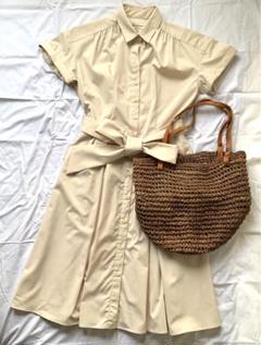 cleare impression シャツワンピース