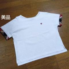 美品 ブルーレーベルクレストブリッジ Tシャツ 白 バーバリー 38