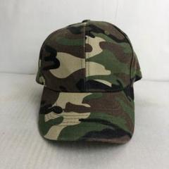 【USA古着】シンプル 迷彩柄 キャップ カモフラージュ デザイン カモ柄 緑