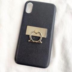 極美品 Salvatore Ferragamo iPhone XR ケース ネロ