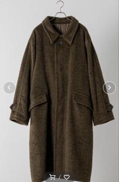 【美品】ソエルテ　soerte ウールブレンドシャギーオーバーコート　サイズ3 soerte（ソエルテ）の「WOOL BLEND SHAGGY OVER COAT/ウール
