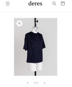 deres デレス　ドレープTシャツ　ブラック　フリーサイズ deres デレス ドレープTシャツ ブラック フリーサイズ レディース