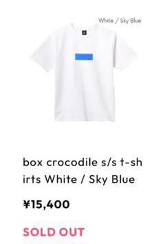 box crocodile s/s t-shirts White/SkyBlueのサムネイル