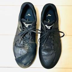 Mizuno 黒 野球 スパイク 右投P皮付き