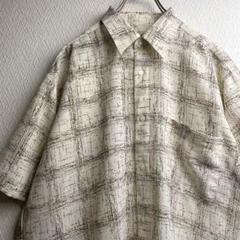 古着 シャツ 総柄 柄シャツ ガラシャツ 半袖