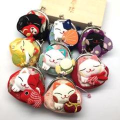 夏祭り かわいい招き猫コインパース 豊富なデザイン